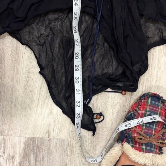 Fashion Terminal navy  Boho fairy gothic grindie shirt dress size medium - Picture 6 of 7